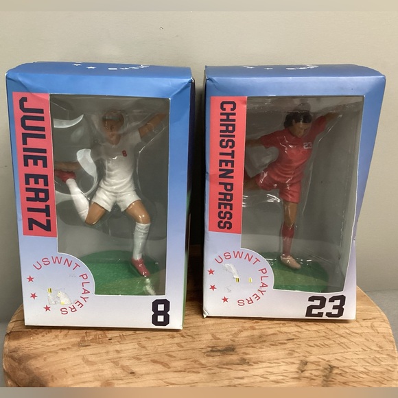 Culturefly Other - Julie Ertz & Christen Press Action Figures in Box - USWNT Players Women’s Soccer